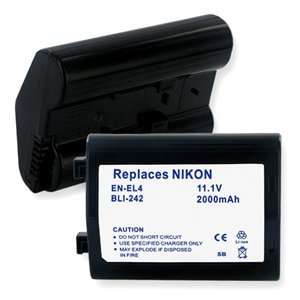   1v 2000 mAh Black Digital Camera Battery for Nikon D2X: Camera & Photo