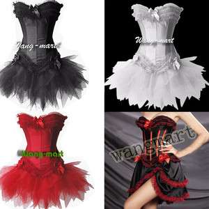 Red Sexy Corset /Bustier& G string Size S 2XL/C78  