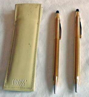 Cross Gold plated Ball Pen and Pencil Set  