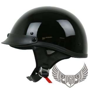 PGR Half Helmet Harley Chopper Crusier Style Skull Cap DOT Approved (X 