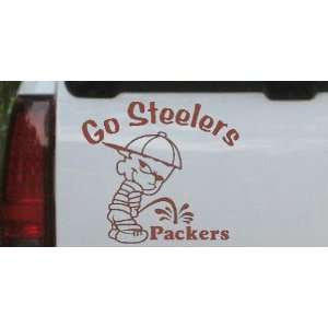   0in    Go Steelers Pee On Packers Car Window Wall Laptop Decal Sticker