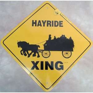  Draft Horse Hayride Xing Sign