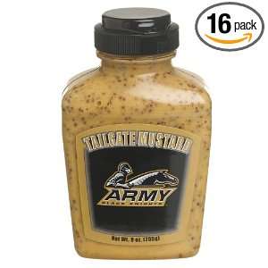 Tailgate Mustard Army, 9 Ounce Jars (Pack of 16):  Grocery 