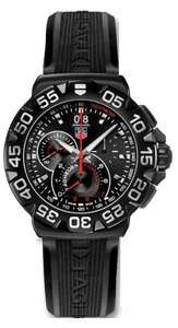 New Tag Heuer Formula 1 Black PVD Grande Date Chronograph Watch 