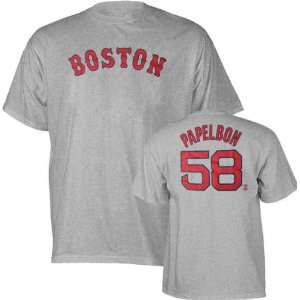  Jonathan Papelbon Majestic Name and Number Road Boston Red 
