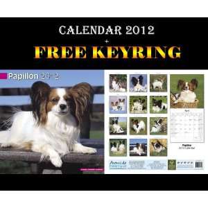    Papillon Dogs Calendar 2012 + Free Keyring AVONSIDE Books