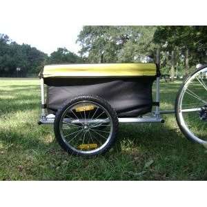  i10Direct Bicycle Cargo Trailer Yellow and Black: Sports 