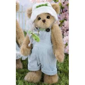   Casey & Caterpillar 14 plush bear in corduroy overalls: Toys & Games