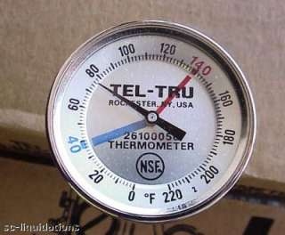 Tel Tru BT275R Commercial 5 Meat Thermometer  