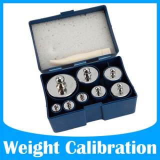   500g 200g 100g 50g 20g 10g grams Calibration Weight set kit  