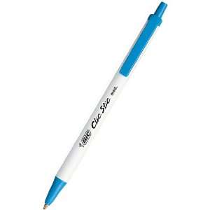  BIC CLIC STIC RETRACTABLE PEN BLUE: Office Products