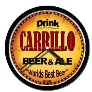  CARRILLO beer and ale cerveza wall clock: Everything Else