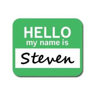  Steven Hello My Name Is Mousepad Mouse Pad: Computers 