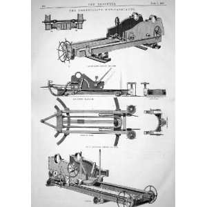  ENGINEERING 1866 COMPETITIVE GUN CARRIAGES CAPTAIN SCOTT 