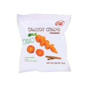 Crispy Natural, Crunchy Carrot Chips Witch Cinnamon , 0.53oz (Box of 