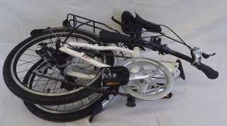 New Micargi MFT30 Aluminum Folding Bike Shimano 7 Spd Fold Up Travel 