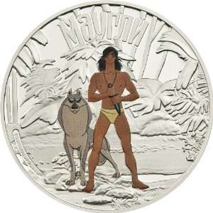 Cook Islands 2011 5$ Adventures of Mowgli Mowgli 1Oz Silver Coin 