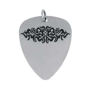  Tribal Stainless Steel Guitar Pick Pendant Jewelry