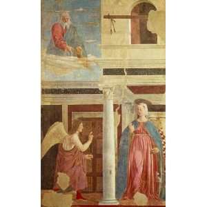   painting name Annunciation, by Piero della Francesca