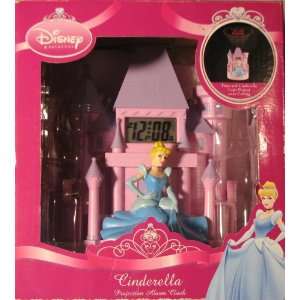 Disney Cinderella & Castle Projection Alarm Clock:  Home 
