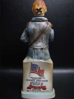 Jim Beam 1972 General John Stark Figural Whiskey Bottle  