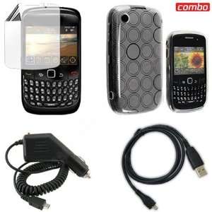  Blackberry Gemini 8520/Curve 8530 Combo Clear/White Concentric 