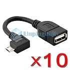 10pc USB Host Mode OTG Cable Cord Adapter for Samsung Galaxy S 2 II 