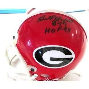  Autographed Bill Stanfill Mini Helmet   Georgia Hof 98 W 