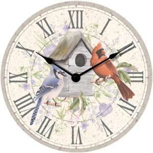  Song Birds Decorative Wall Clock: Home & Kitchen