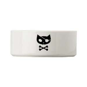  Pirate Kitty Humor Small Pet Bowl by CafePress: Pet 