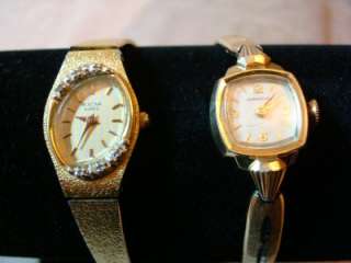  Diamond BULOVA Quartz & 17j Fancy Dial CARAVELLE Ladys Watches  