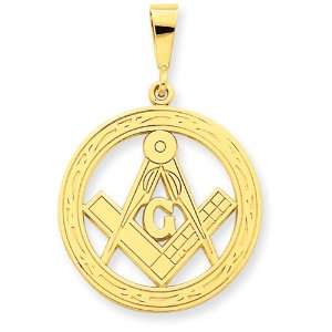  14k Large Masonic Pendant Jewelry