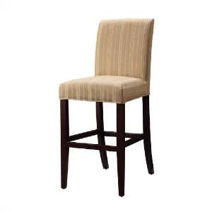   Gold and White Stripes Slip Over for Counter Stool or Bar Stool: Home