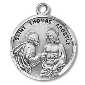  St. Thomas the Apostle   Sterling Silver Medal (20 Chain 