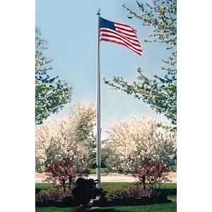  Commercial Grade Sectional 20ft. Flagpole   Bronze 