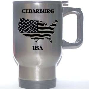  US Flag   Cedarburg, Wisconsin (WI) Stainless Steel Mug 