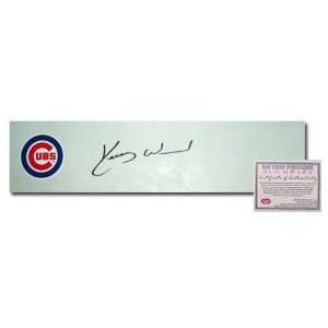 Kerry Wood Chicago Cubs Autographed Schutt Pitching Mound 