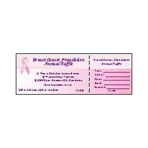  Pink Ribbon Raffle Ticket 002