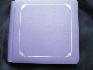 Creative Memories 7 x 7 Purple Plum Photo Album Silver  