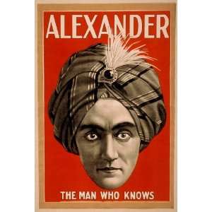  Poster Alexander the man who knows 1900