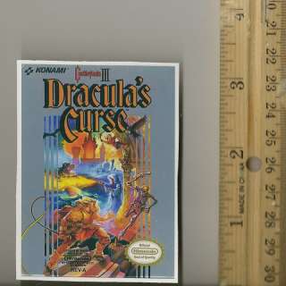 Castlevania 3 III Draculas Curse Magnet Nintendo, Nes  