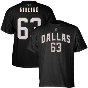 Reebok Dallas Stars #63 Mike Ribeiro Black Player T shirt 