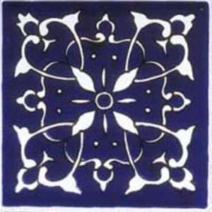  Lake Chapala Blue Handpainted Ceramic Tile