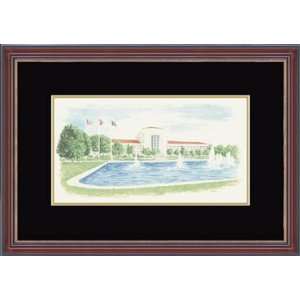   University of Houston Cougars Cullen Lithograph Frame Sports