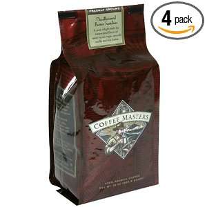 Coffee Masters Flavored Coffee, Butter Scotchies Decaffeinated, Ground 