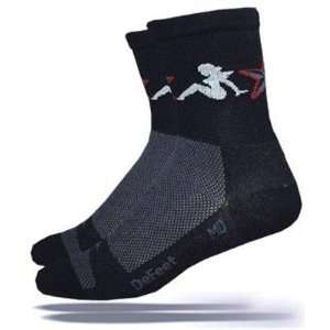  DeFeet AirEator 4in High Top Sock Star Cycling/Running 