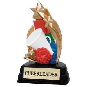  Cheerleading Trophies   6 inches STAR CHEERLEADING AWARD 
