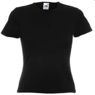 Lady Fit Crew Neck   T Shirt Fruit of the Loom XS   XXL  