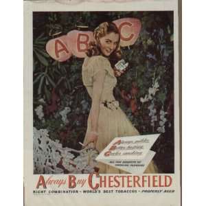  Always Buy Chesterfield .. 1946 Chesterfield Cigarettes 