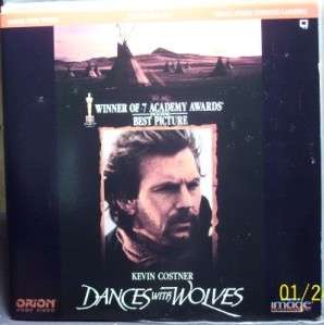 Dances with Wolves FS 90 LASERDISC LD Kevin Costner/Mary McDonnell 